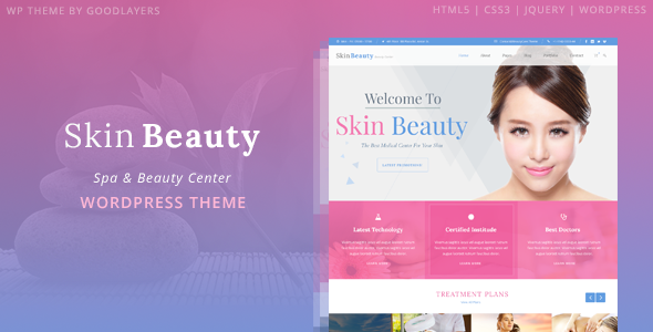 Skin Beauty - Beauty | Spa | Salon WordPress Theme
           TFx