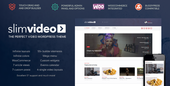 Slimvideo - Video WordPress Community Theme
           TFx