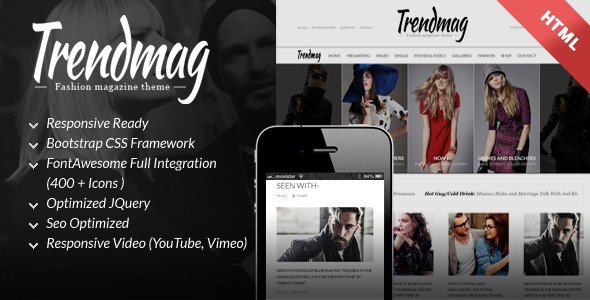Trend Mag - HTML5 Magazine Template
           TFx