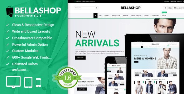 BELLASHOP! - Multi-Purpose Prestashop Theme
           TFx