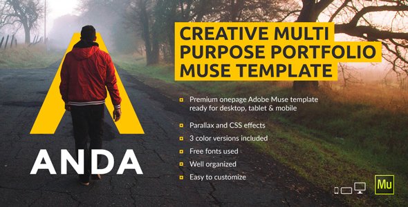 Anda - Creative Multipurpose Portfolio Muse Template
           TFx