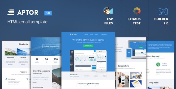 Aptor - HTML Email Template + Builder 2.0
           TFx