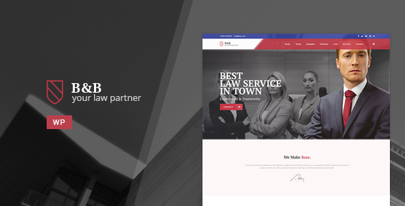 B&B - Law & Attorney WordPress Theme
           TFx