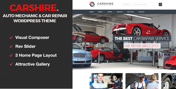 Car Shire || Auto Mechanic & Car Repair Theme
           TFx
