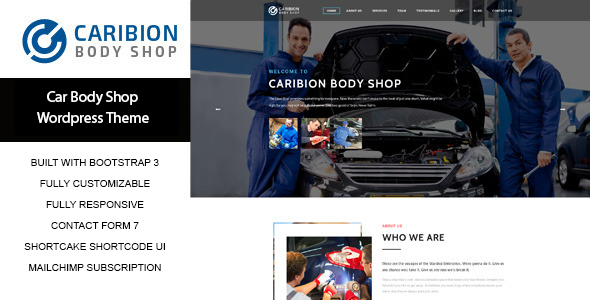 Caribion - WP Theme for Car Mechanic and Repair shop
           TFx