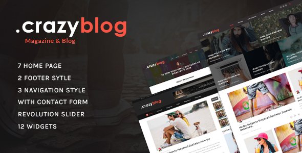 CrazyBlog - Blog HTML Template for Ads Businesses
           TFx