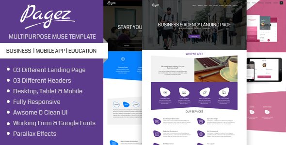 Creative Pagez - Multipurpose One Page Muse Template
           TFx