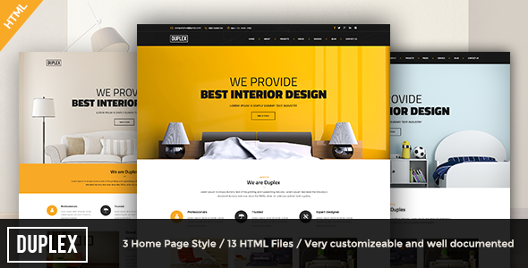 Duplex - Interior Design HTML5 Template
           TFx