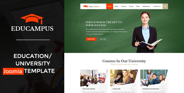 Educampus - Education & University Joomla Template
           TFx