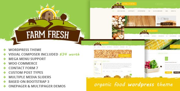 Farm Fresh - Organic Products WordPress Theme
           TFx