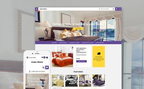 Linen Store OpenCart Template TMT