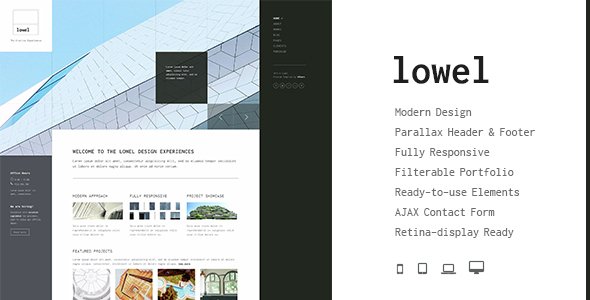 Lowel - The Modern HTML Template with Parallax
           TFx