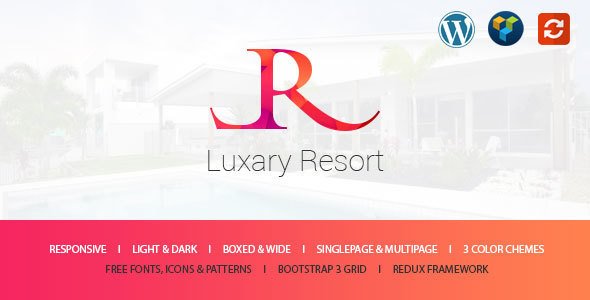 Luxary Resort - Hotel & Resort WordPress Theme
           TFx