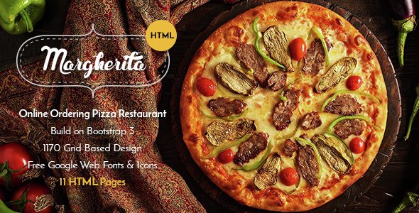 Margherita - Online Ordering Pizza Restaurant HTML
           TFx