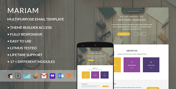 Mariam- Responsive Email + StampReady Builder
           TFx