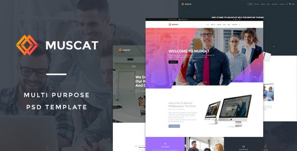 Muscat : Multi-Color Multipurpose PSD Template
           TFx