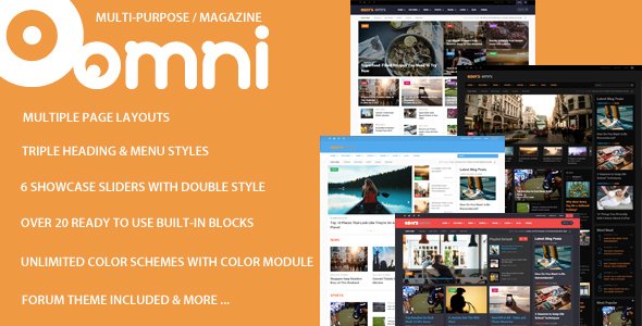 Omni - Multi-purpose Magazine Style Drupal Theme 
           TFx