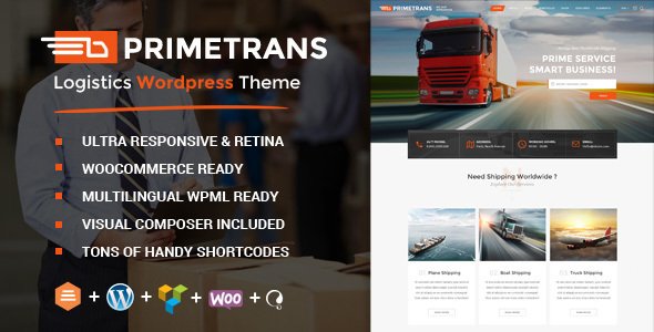 PrimeTrans | Logistics Wordpress Theme
           TFx