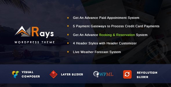 Rays- Multipurpose Booking & Payment System Theme
           TFx