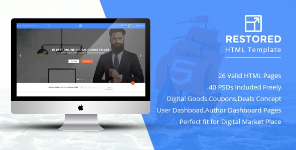 Restored Multipurpose Responsive HTML Template
           TFx