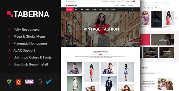 Taberna - Multipurpose WooCommerce WordPress Theme
           TFx