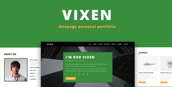 Vixen Onepage Personal/Portfolio
           TFx