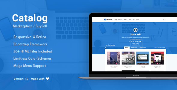Catalog | Buy Sell / Marketplace Responsive Site Template
           TFx