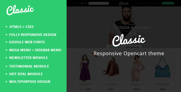 Classic - Responsive OpenCart Theme 
           TFx