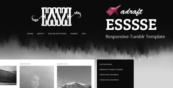 ESSSSE - Responsive Tumblr Template
           TFx