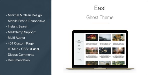 East - Blog and Multipurpose Clean Ghost Theme
           TFx