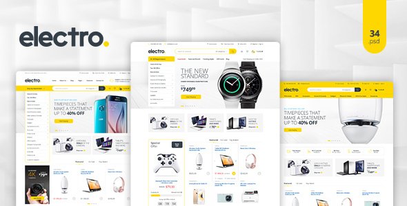 Electro - Electronics eCommerce PSD
           TFx