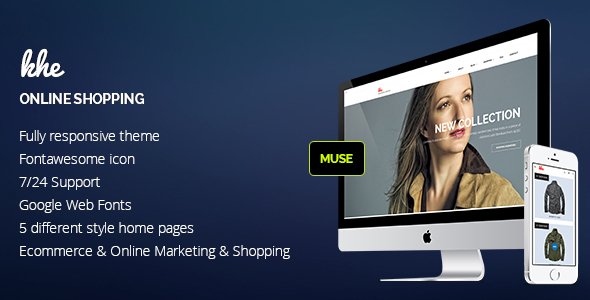 Khe Online Shopping Responsive Muse Template
           TFx