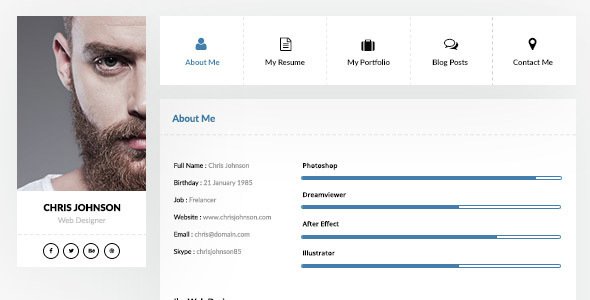 Picard Personal Resume Template
           TFx