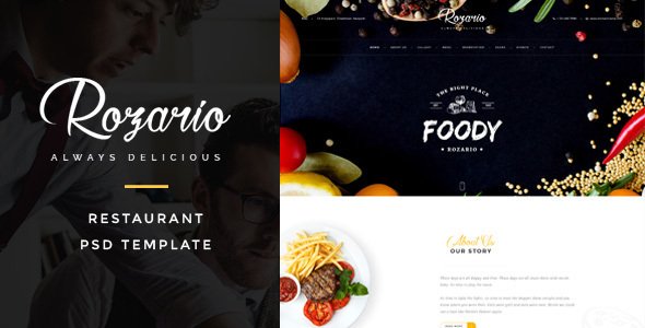 Rozario - Restaurant PSD Template
           TFx