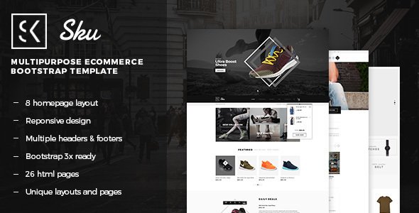 SKU - Multipurpose eCommerce Bootstrap Template
           TFx