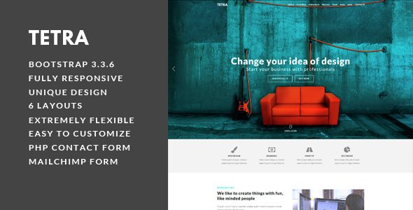 Tetra - Multipurpose Landing Page Template
           TFx