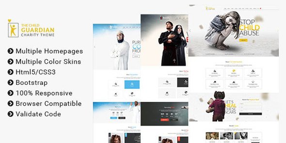 The Child Guardian - HTML Template for Charity, Mosque and Church 
           TFx