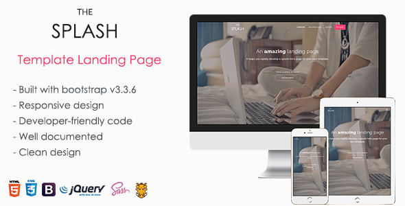 TheSplash - Template Landing Page
           TFx