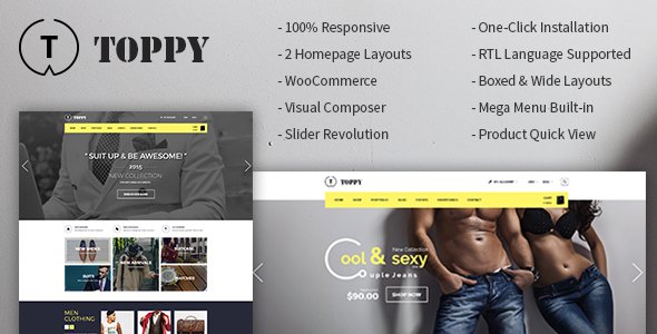 Toppy - Creative WooCommerce WordPress Theme
           TFx
