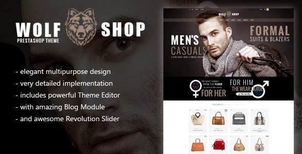 WOLF Multipurpose Responsive Prestashop Theme with Blog and Theme Editor
           TFx