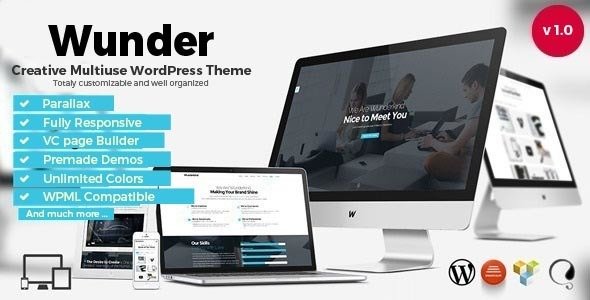 Wunder - Creative Multiuse WordPress Theme
           TFx