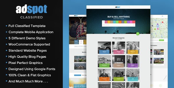AdSpot - Classified PSD Pack
           TFx