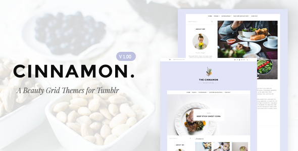 Cinnamon | Casual Grid Tumblr Themes
           TFx