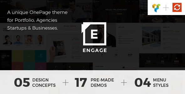 Engage - Creative One Page WordPress Theme
           TFx