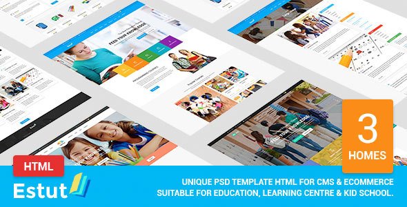 Estut - Material Education, Learning Centre & Kid School MultiPurpose HTML5 Template
           TFx
