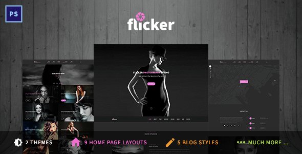 Flicker - Photography & Portfolio PSD Template
           TFx