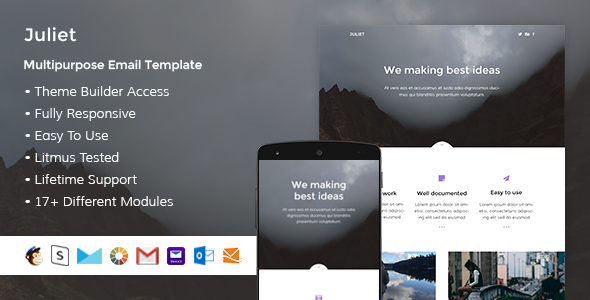 Juliet - Responsive Email + StampReady Builder
           TFx