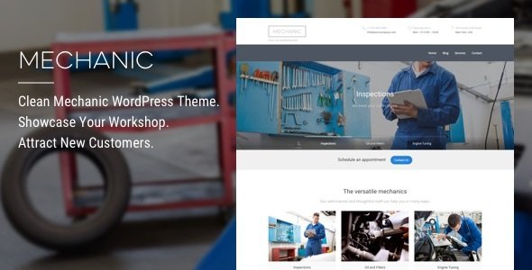 Mechanic - Car Repair Auto Workshop WordPress Theme
           TFx