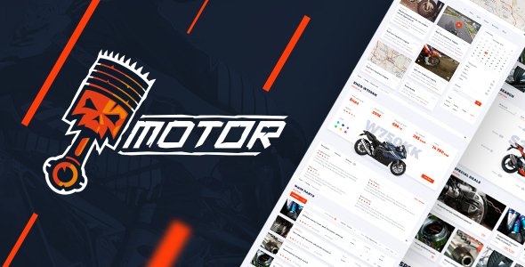 Motor - Motorcycle Parts Store PSD Template
           TFx