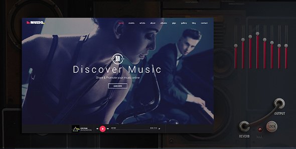 Muziq - Music Band & Musician Template
           TFx